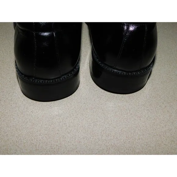 Stacy Adams Mens Black Leather Dress Formal Shoes Size 10.5 M