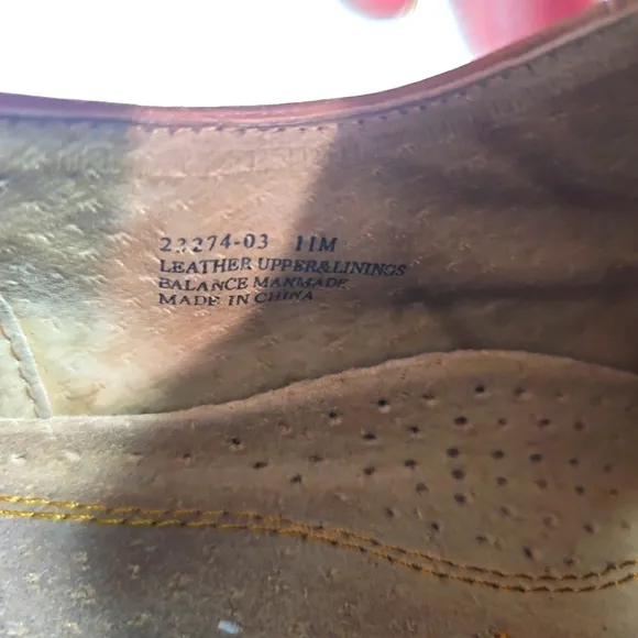 Stacy Adam's Men's Brown Leather Oxfords Size 11