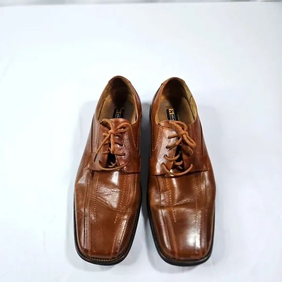 Stacy Adam's Men's Brown Leather Oxfords Size 11