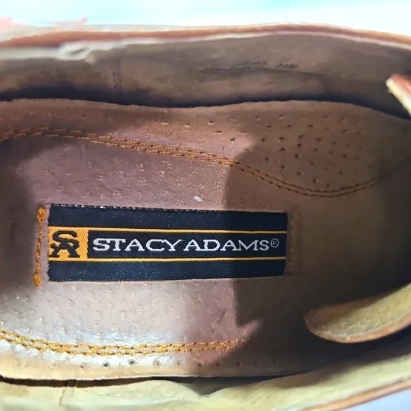 Stacy Adam's Men's Brown Leather Oxfords Size 11