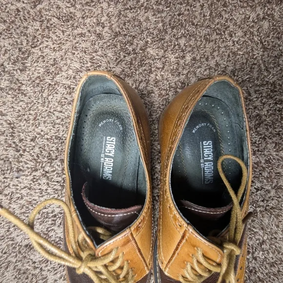 Stacy Adams Two-Tone Leather Oxford Shoes Men's 8.5