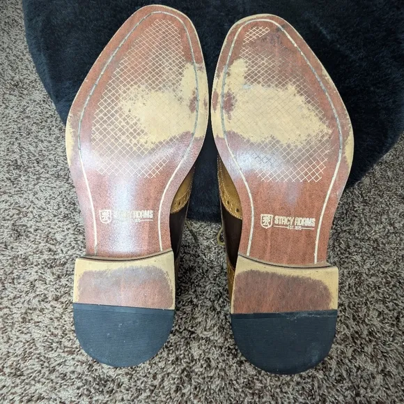 Stacy Adams Two-Tone Leather Oxford Shoes Men's 8.5