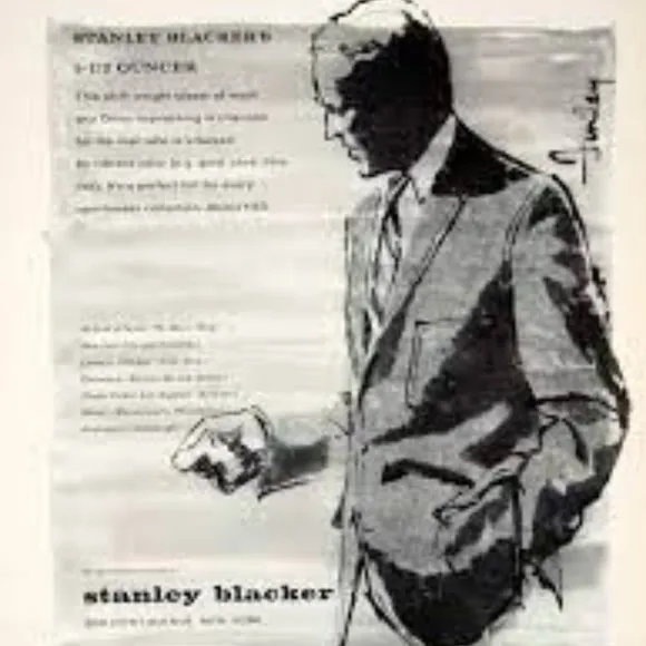 STANLEY BLACKER MEN'S VINTAGE PURE WOOL (2) GOLD BUTTON FORMAL LUXURY BLAZER