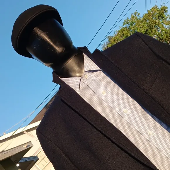 STANLEY BLACKER MEN'S VINTAGE PURE WOOL (2) GOLD BUTTON FORMAL LUXURY BLAZER