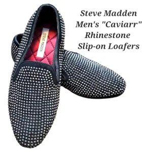 Steve Madden Caviarr Slip-on Loafers | Men's | Rhinestone | Men's Loafers |
