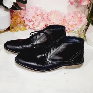 Steve Madden Gadrick Black Leather Size 13M