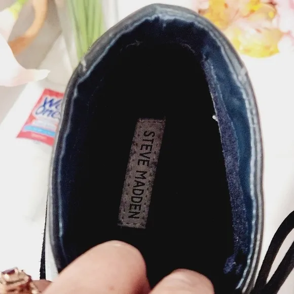 Steve Madden Gadrick Black Leather Size 13M