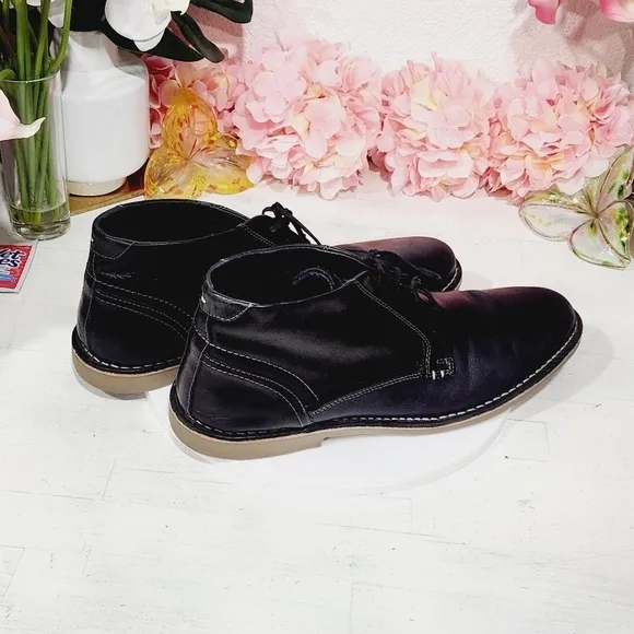 Steve Madden Gadrick Black Leather Size 13M
