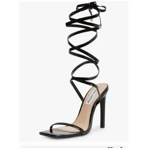 Steve Madden Uplift Heel Sandal Strappy 7.5 Blacl New