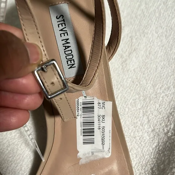 Steve Madden Women's Tan Block Heel Sandals