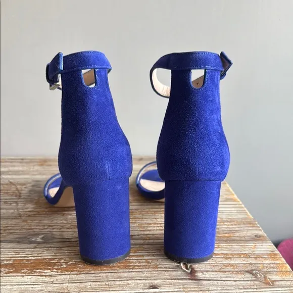 Stewart Weitzman Elegant Blue Suede Women's Heels Size 7 1/2