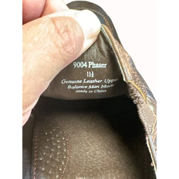 Stray Dog Phaser men’s brown leather slip dress shoes loafers 11.5 SKU 6647