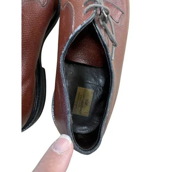 Stuart McGuire Mens Brown Leather Dress Shoes 10EE SKU 6964