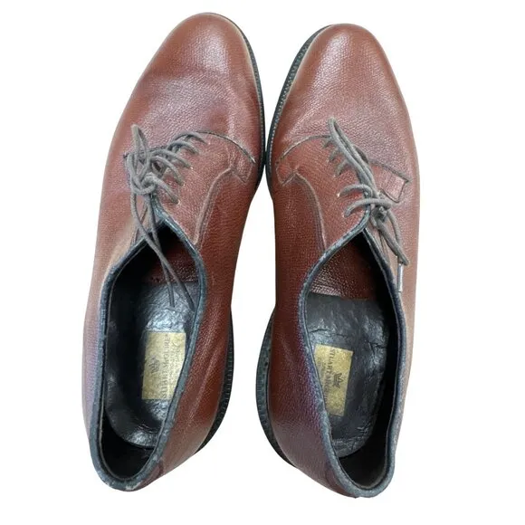Stuart McGuire Mens Brown Leather Dress Shoes 10EE SKU 6964