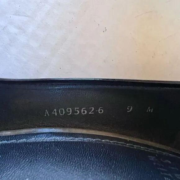 Stuart Weitzman Black Patent Peep Toe Heel size 9