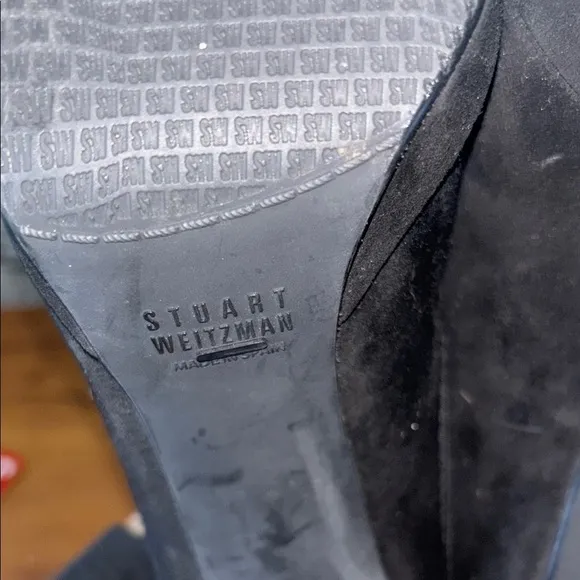 Stuart Weitzman Black Women's heeled booties