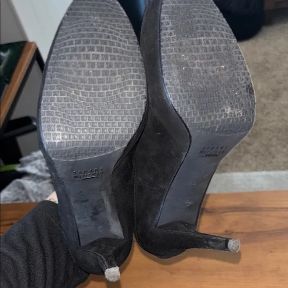 Stuart Weitzman Black Women's heeled booties