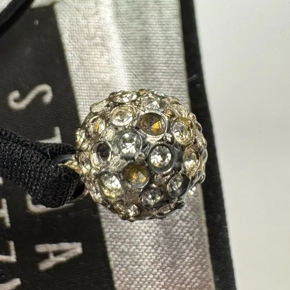 Stuart Weitzman Jezebella Women's Black Rhinestone Ball Tie Formal Shoe Size 7.5