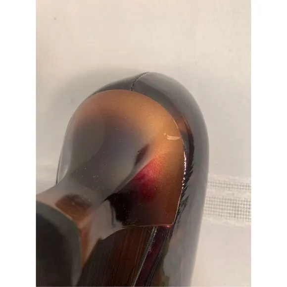 STUART WEITZMAN LOW HEEL WOMENS PEEP TOE OPEN TOE BROWN TORTOISE ITALIAN LEATHER