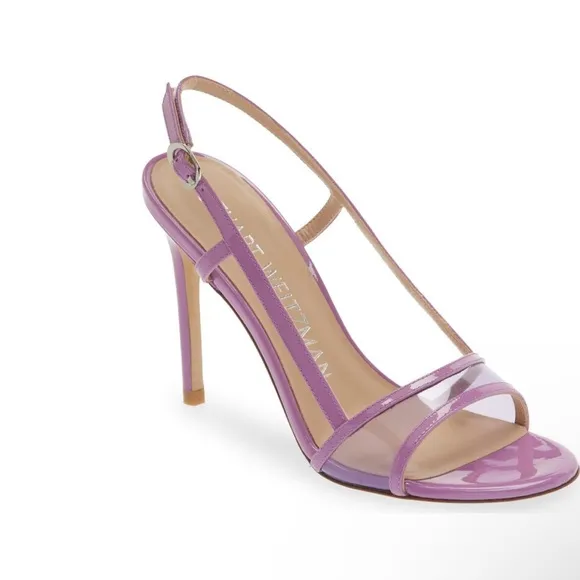 Stuart Weitzman Mondrian 100 Sandal Purple Strappy Sandals size 7 Women’s