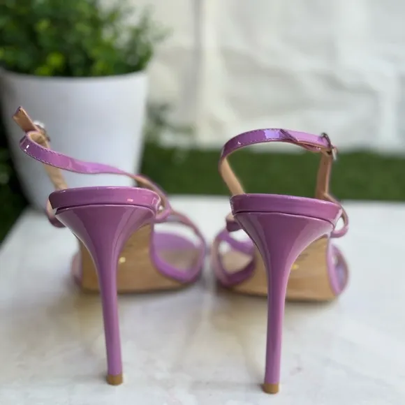 Stuart Weitzman Mondrian 100 Sandal Purple Strappy Sandals size 7 Women’s