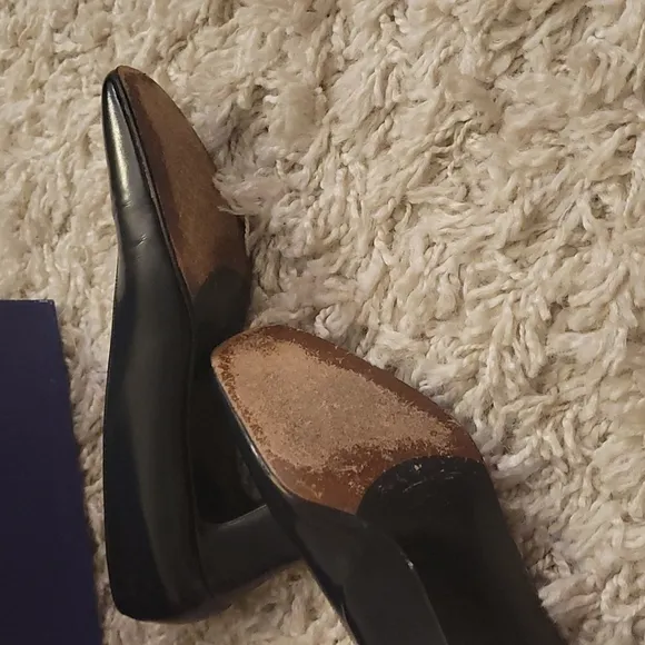 STUART WEITZMAN NAVY MURROR CALF SHOES