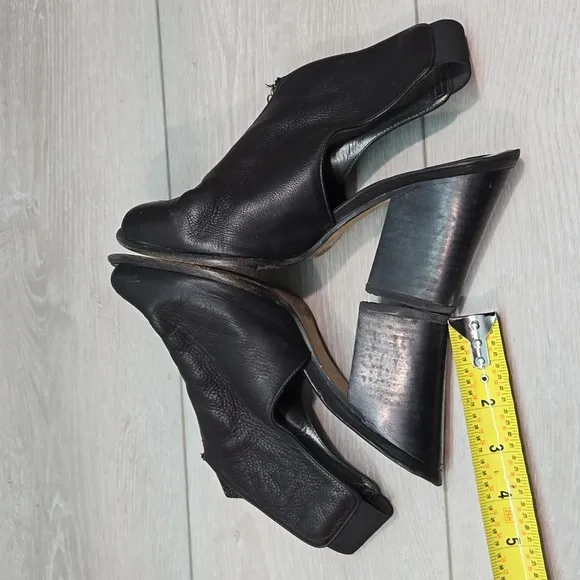 Stuart Weitzman Women 42489 Ankle Leather Open Toe Heels shoes sz 37/6