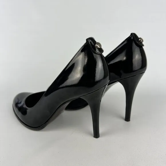Stuart Weitzman Womens Stiletto Pumps Black Patent Leather Dress Heels size 7