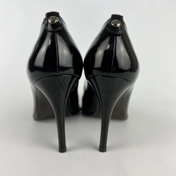 Stuart Weitzman Womens Stiletto Pumps Black Patent Leather Dress Heels size 7