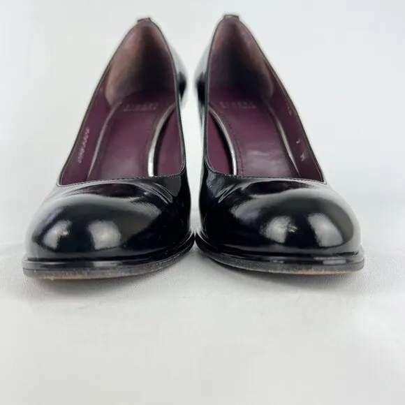Stuart Weitzman Womens Stiletto Pumps Black Patent Leather Dress Heels size 7