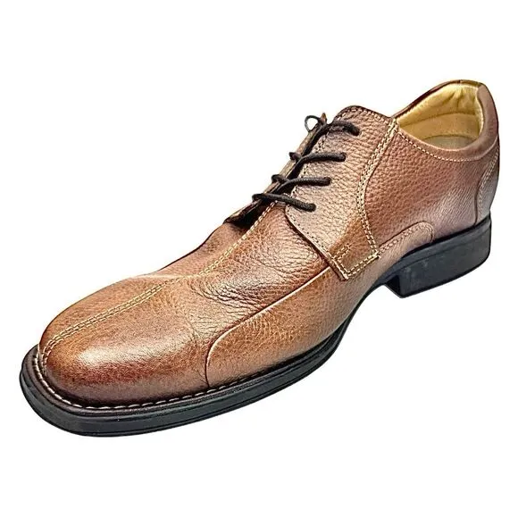Studio Belvedere Bay Bridge Mens Size 10 3 E Brown Leather Oxford Shoes Used