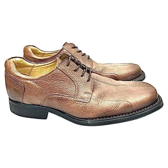 Studio Belvedere Bay Bridge Mens Size 10 3 E Brown Leather Oxford Shoes Used