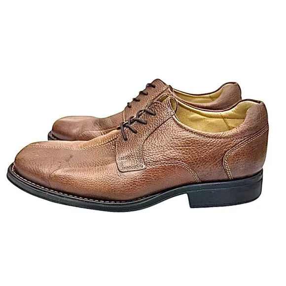 Studio Belvedere Bay Bridge Mens Size 10 3 E Brown Leather Oxford Shoes Used