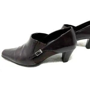 SUDINI leather ankle boots block heel size 7