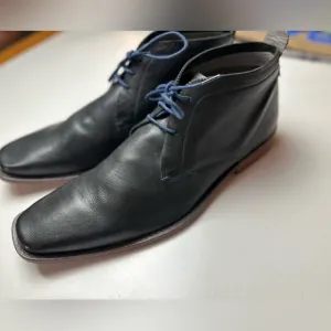 Ted Baker Black Ashcroft Premium Leather Delicate StitchingDetail Men’s Boots 12