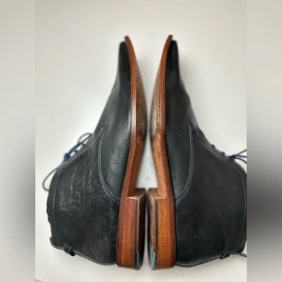 Ted Baker Black Ashcroft Premium Leather Delicate StitchingDetail Men’s Boots 12
