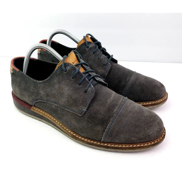 Ted Baker London Gliyne Mens Size 9 Gray Suede Formal Dress Oxford Shoes