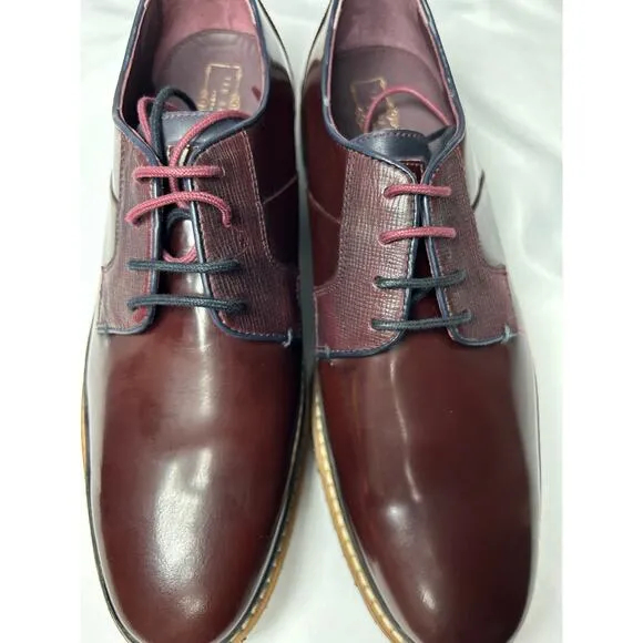 Ted Baker Oktibr Hi Shine Derby Dress Shoes NEW Mens size 44/10.5