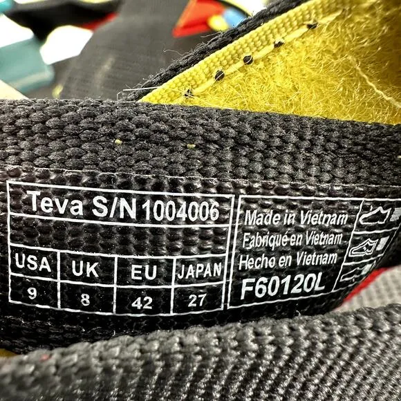Teva Original Universal Sport Sandals EVA Strappy Lightweight Quick Dry Multi 9