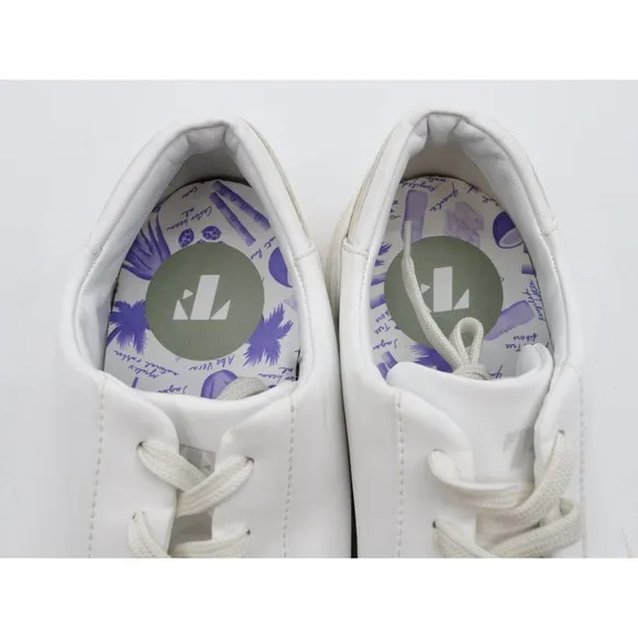 Thousand Fell Sneakers Mens 13 White Faux Leather Low Top Lace Up Trainer Shoes