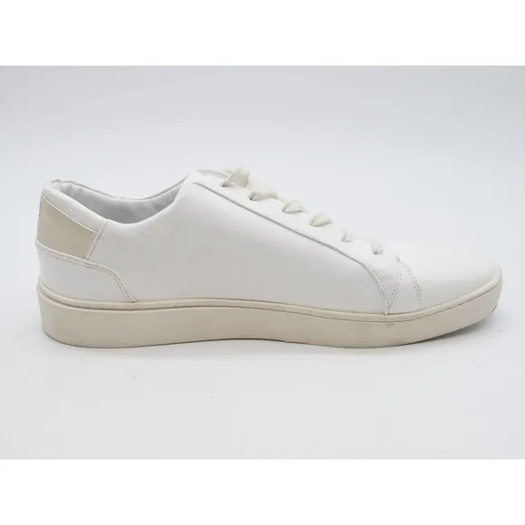 Thousand Fell Sneakers Mens 13 White Faux Leather Low Top Lace Up Trainer Shoes