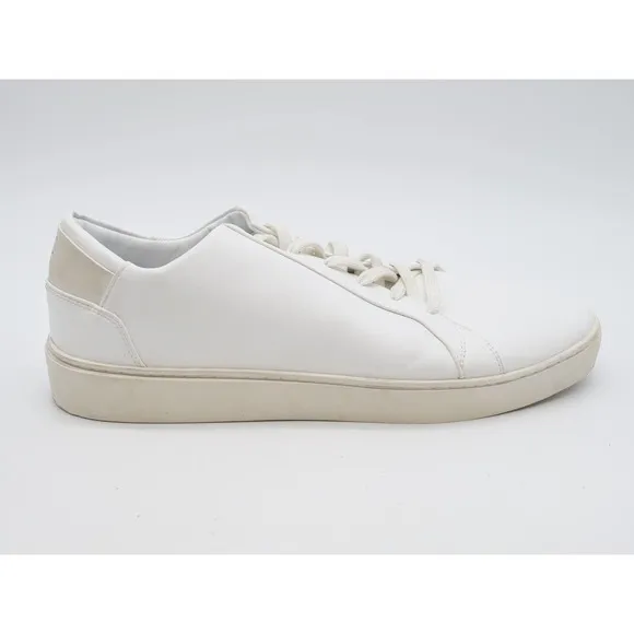 Thousand Fell Sneakers Mens 13 White Faux Leather Low Top Lace Up Trainer Shoes