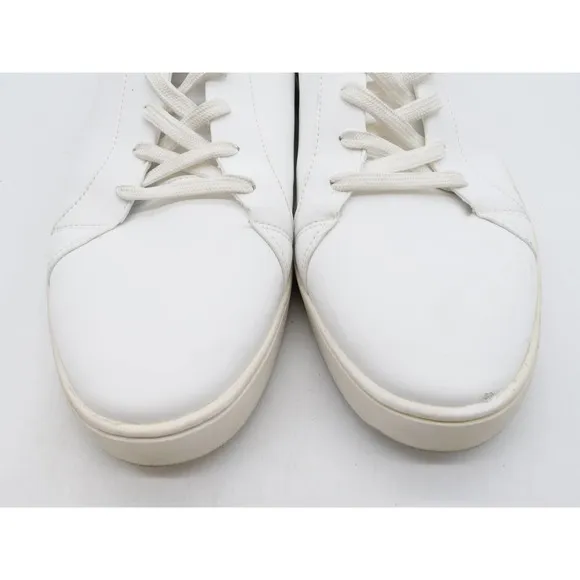 Thousand Fell Sneakers Mens 13 White Faux Leather Low Top Lace Up Trainer Shoes
