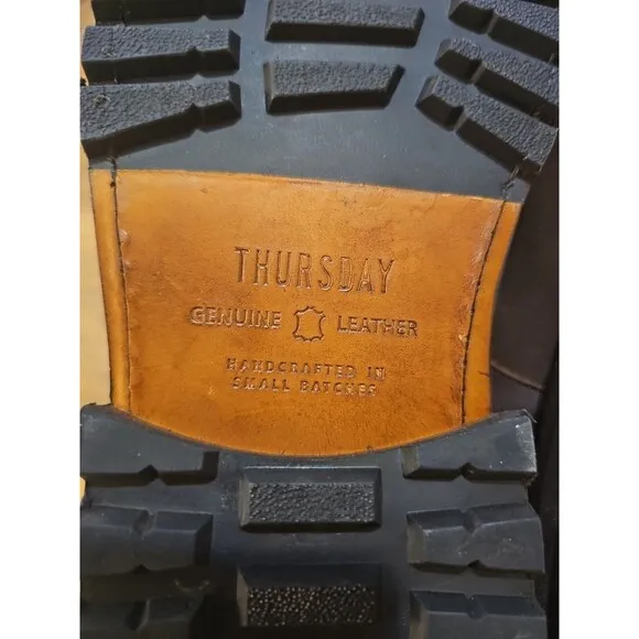 Thursday Boot Company STATESMAN Mens 10.5 Tobacco Brown Leather Dress Shoes