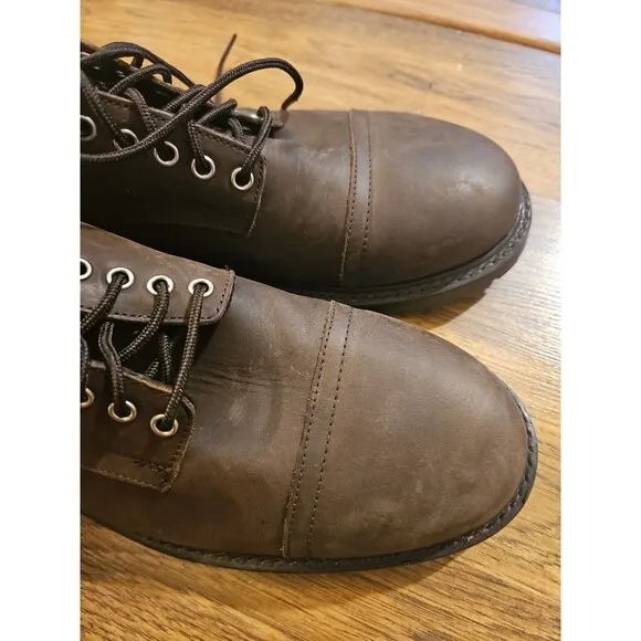 Thursday Boot Company STATESMAN Mens 10.5 Tobacco Brown Leather Dress Shoes