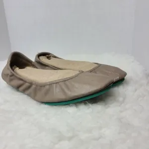 Tieks By Gavrieli Women's Shoes Size Us 8 Taupe Leather Slip On Ballet Flats