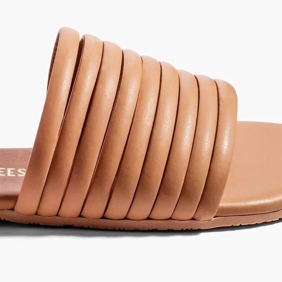 TKEES - Women's Caro Sandals, Nude, Tan, 7 Medium US