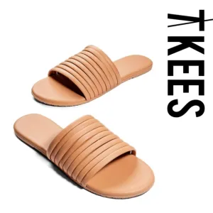 TKEES - Women's Caro Sandals, Nude, Tan, 7 Medium US