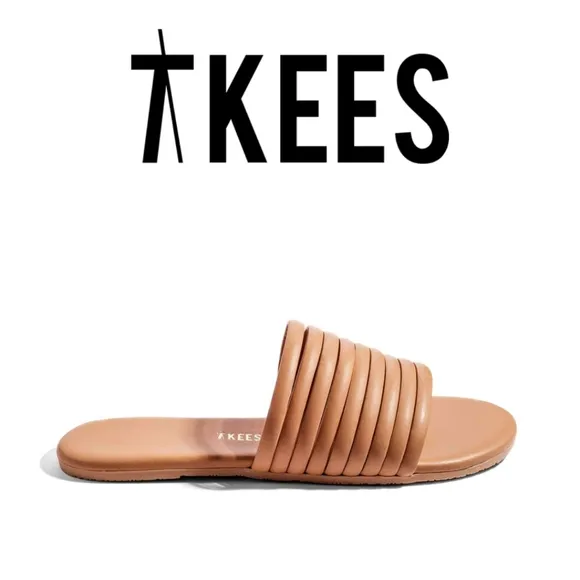 TKEES - Women's Caro Sandals, Nude, Tan, 7 Medium US
