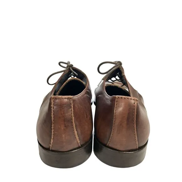 To Boot New York Adam Derrick Mens Size 7 Brown Leather oxyford Dress Shoes